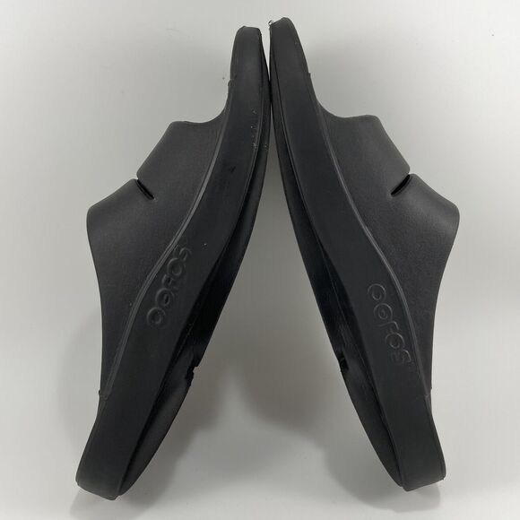 Oofos Ooahh Sport Slide Sandals Mens Size 8 Black Comfort Recovery, Womens 10 - Picture 7 of 9